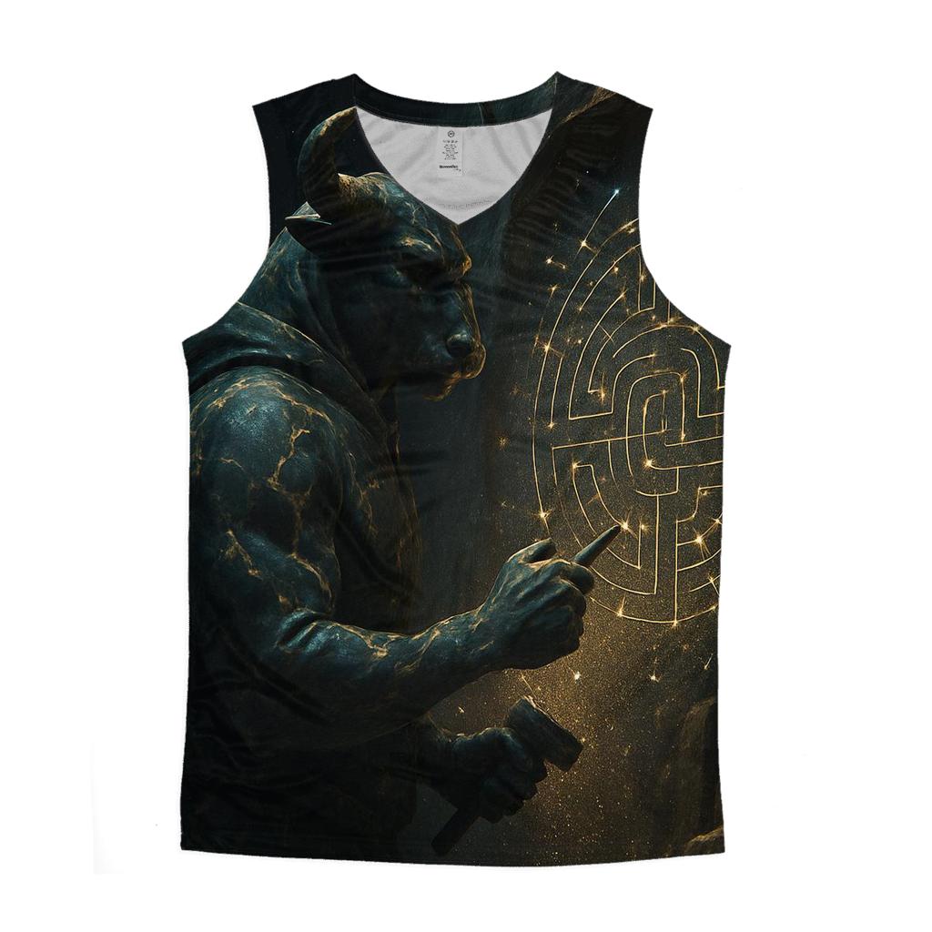 Random Marble Minotaur casual summer tank tops