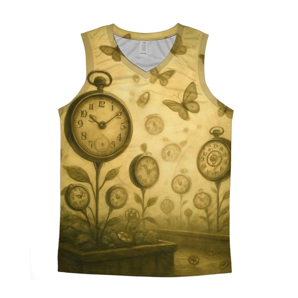 Random Clock Garden casual summer tank tops