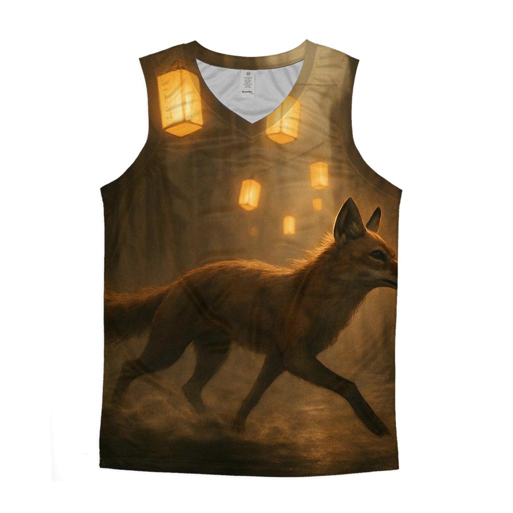 Random Lantern Fox Runner designer workout tanks