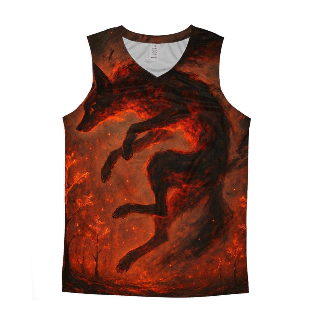 Random Ember Fox Spirit casual summer tank tops