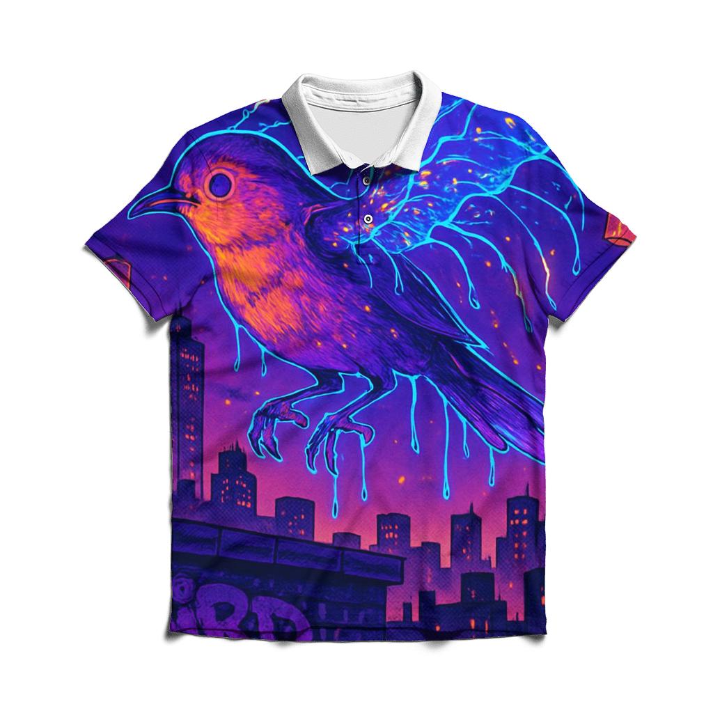 Random Neon Jellybird personalized polo shirts