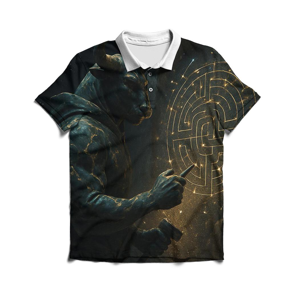 Random Marble Minotaur classic pique polos