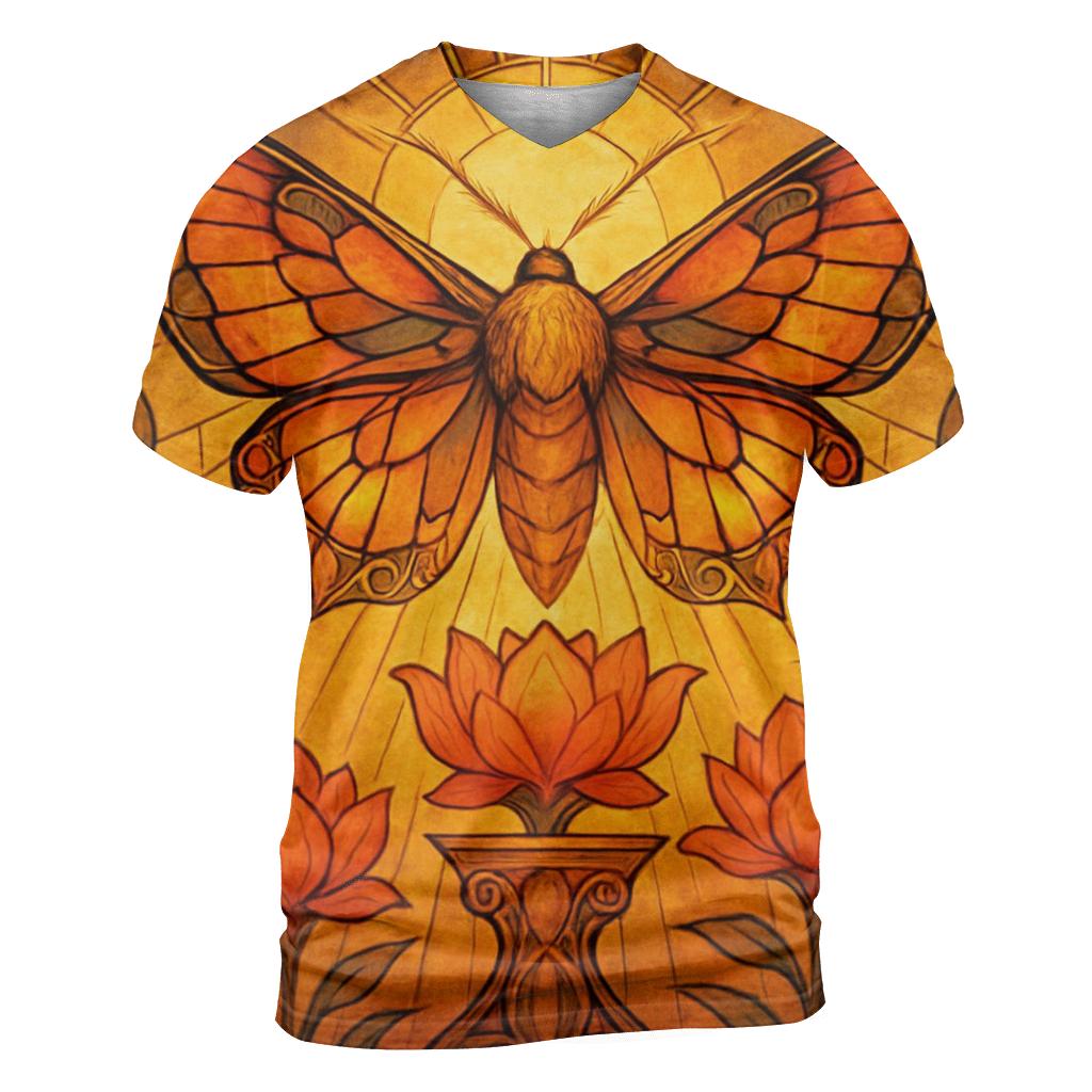 Random Solar Moth creative print fashion shirts