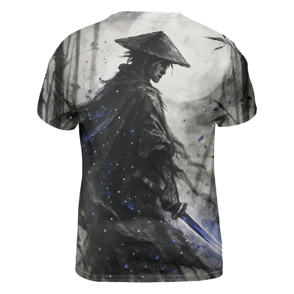 Random Moonlit Samurai custom all-over print shirts