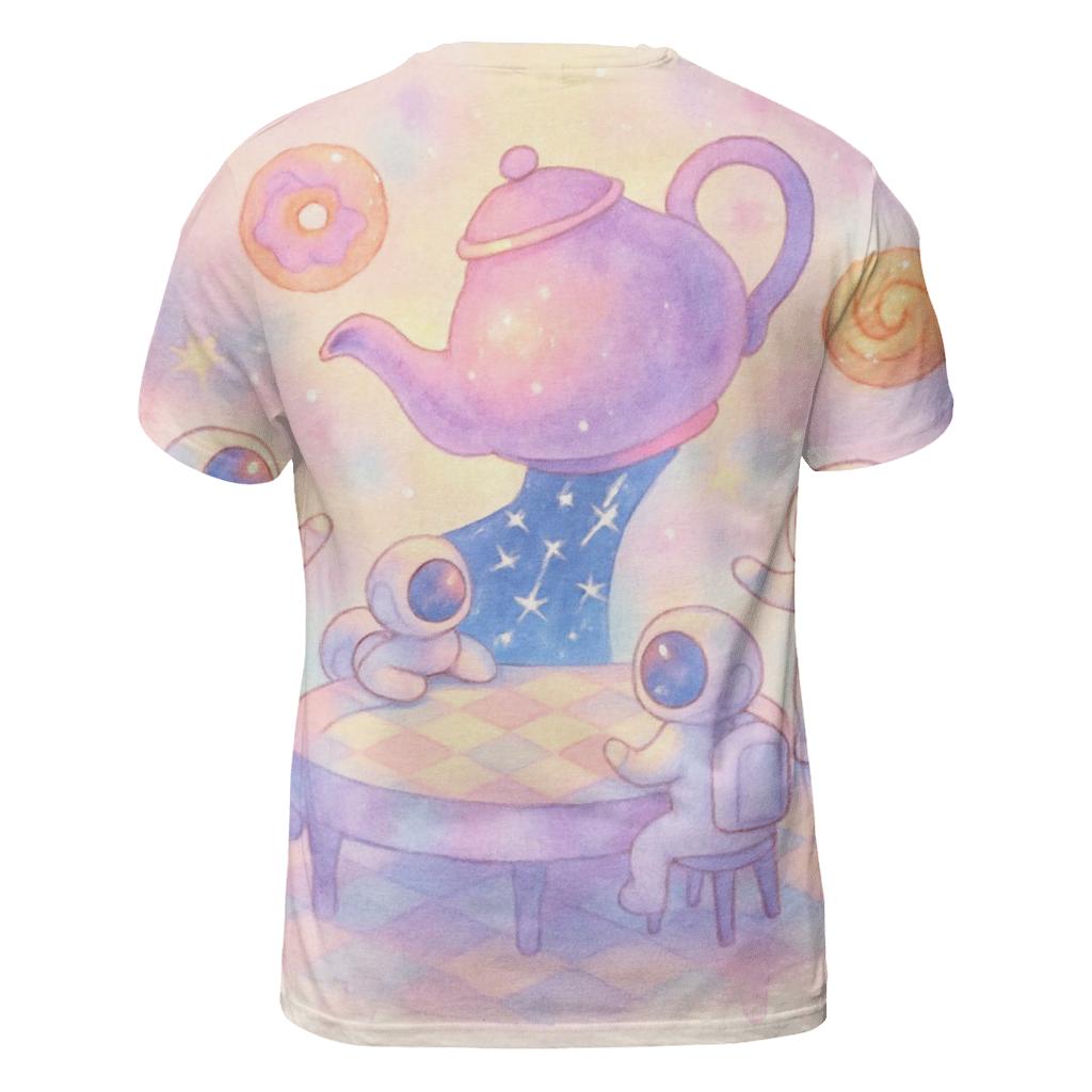 Random Cosmic Tea Party vibrant all-over design tees