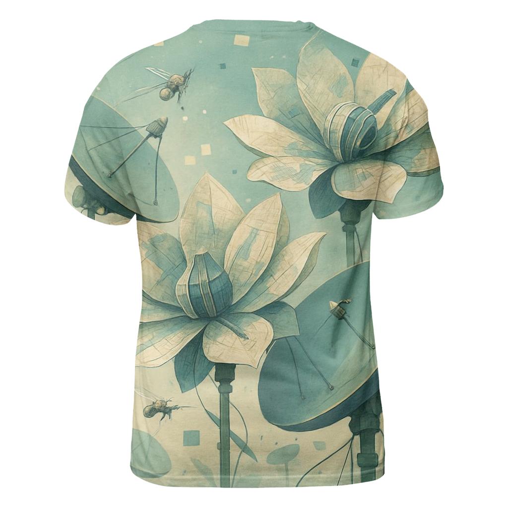 Random Garden Of Satellites statement graphic shirts