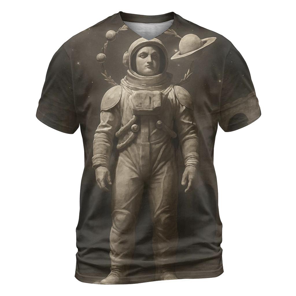 Random Marble Astronaut creative print fashion shirts