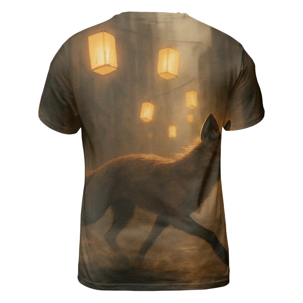 Random Lantern Fox Runner vibrant all-over design tees