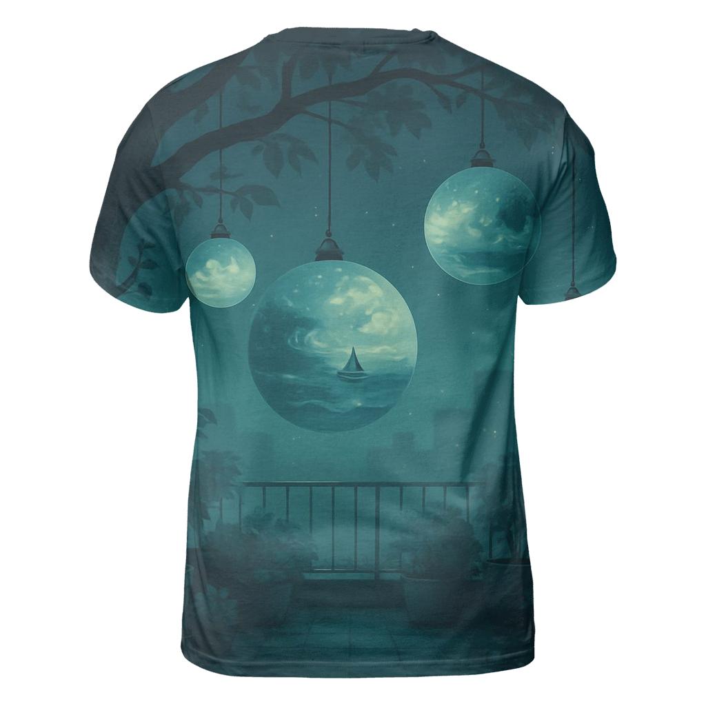 Random Garden Of Lantern Planets trendy printed shirt styles