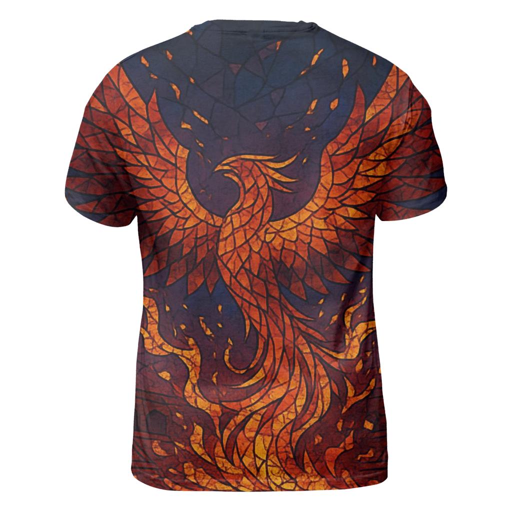 Random Mosaic Phoenix designer pattern shirts