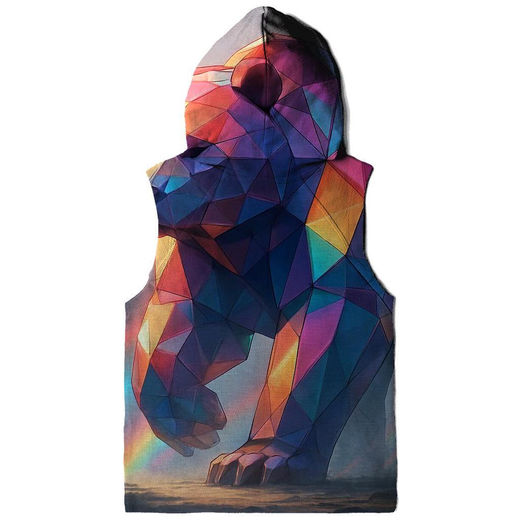 Random Prism Bear lightweight hoodies