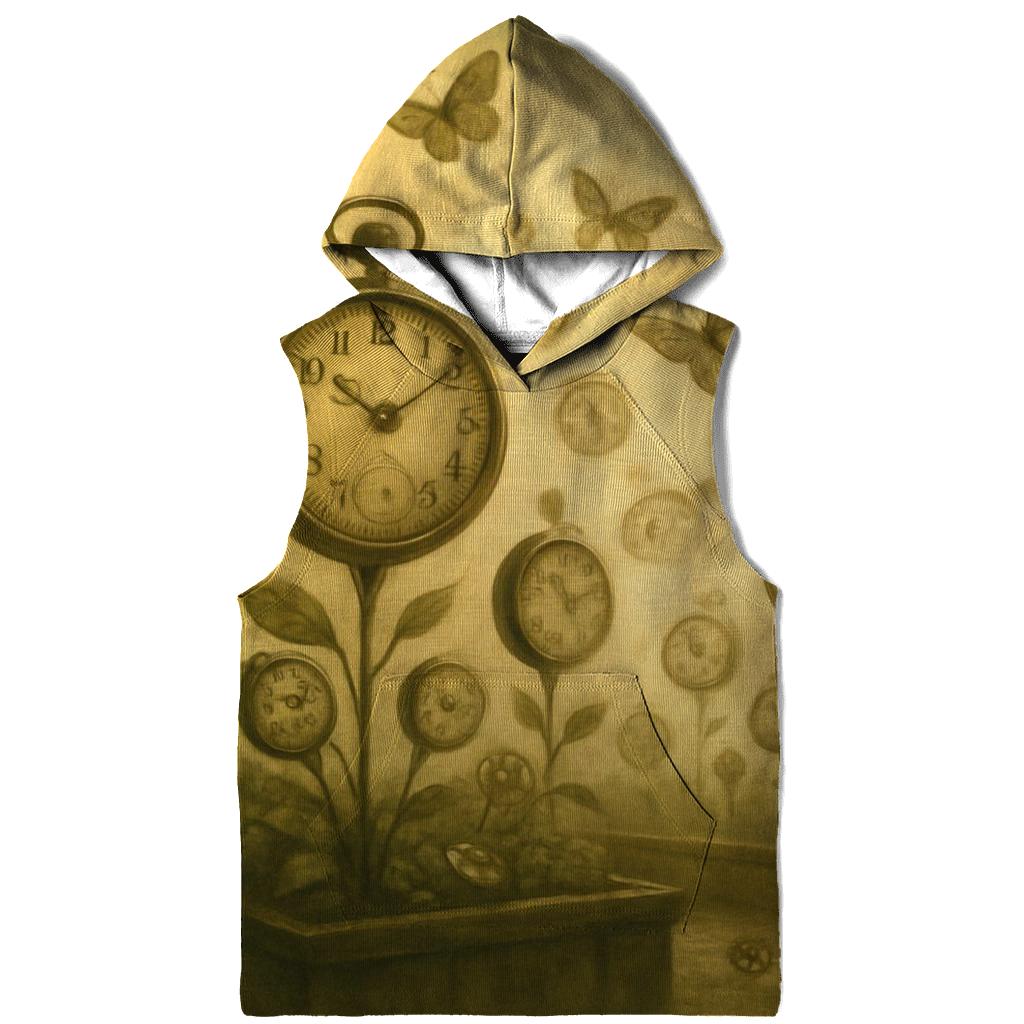 Random Clock Garden printed hoodies