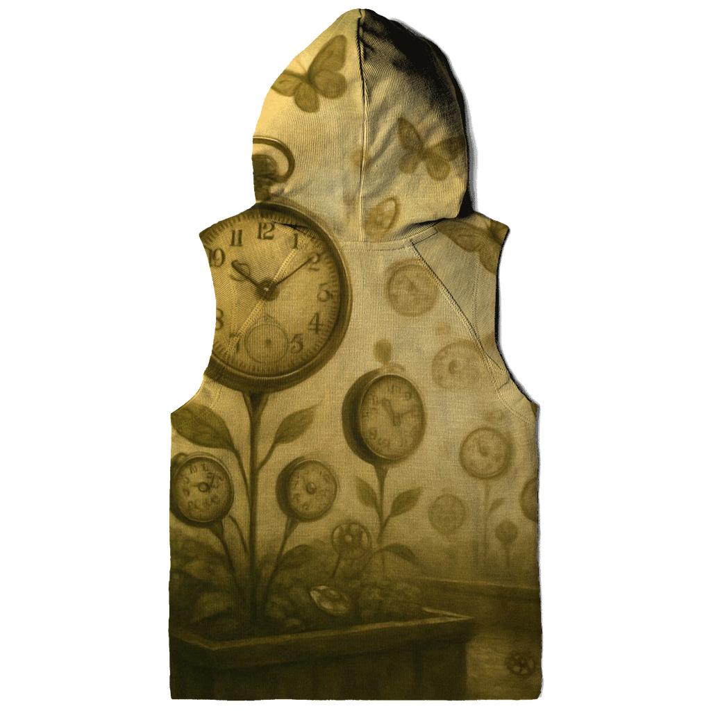 Random Clock Garden printed hoodies