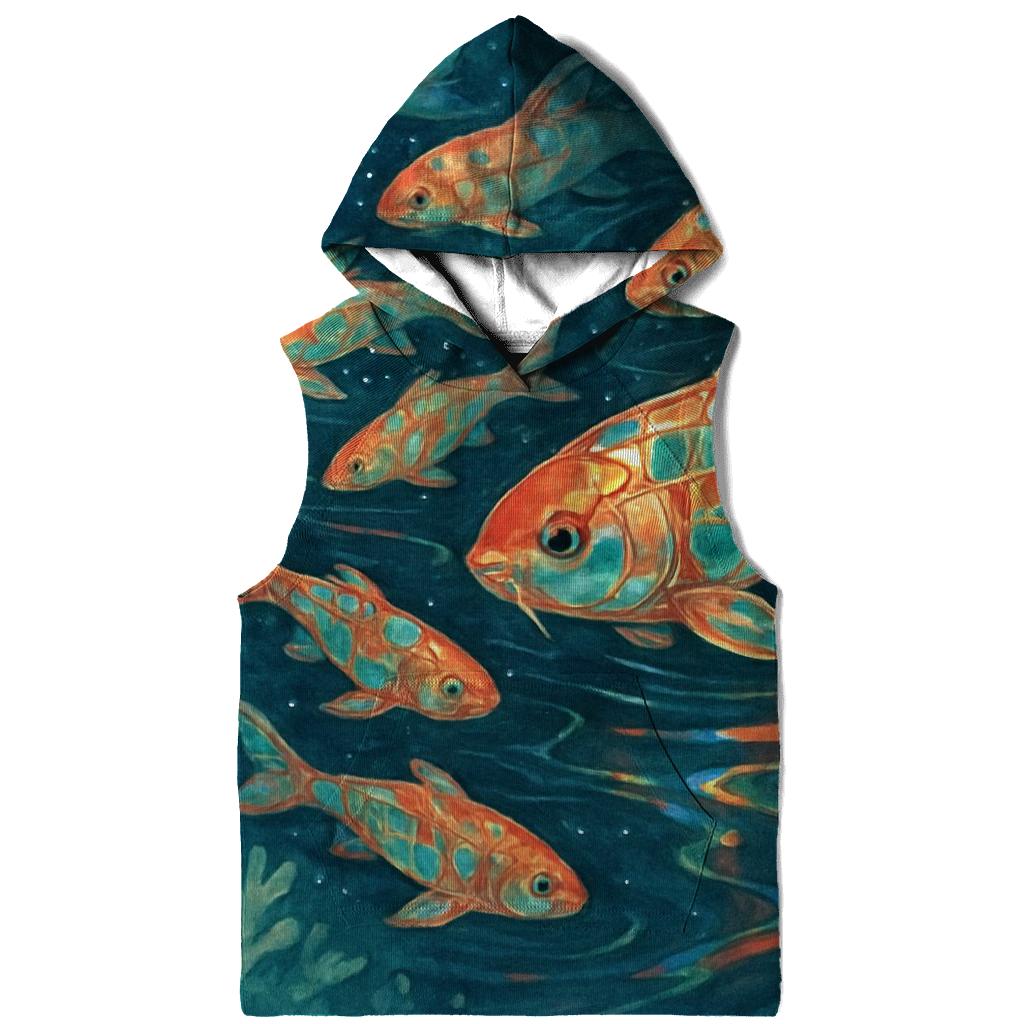 Random Prism Koi printed hoodies