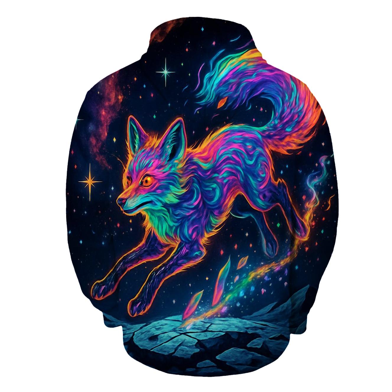 Random Nebula Fox graphic hoodies