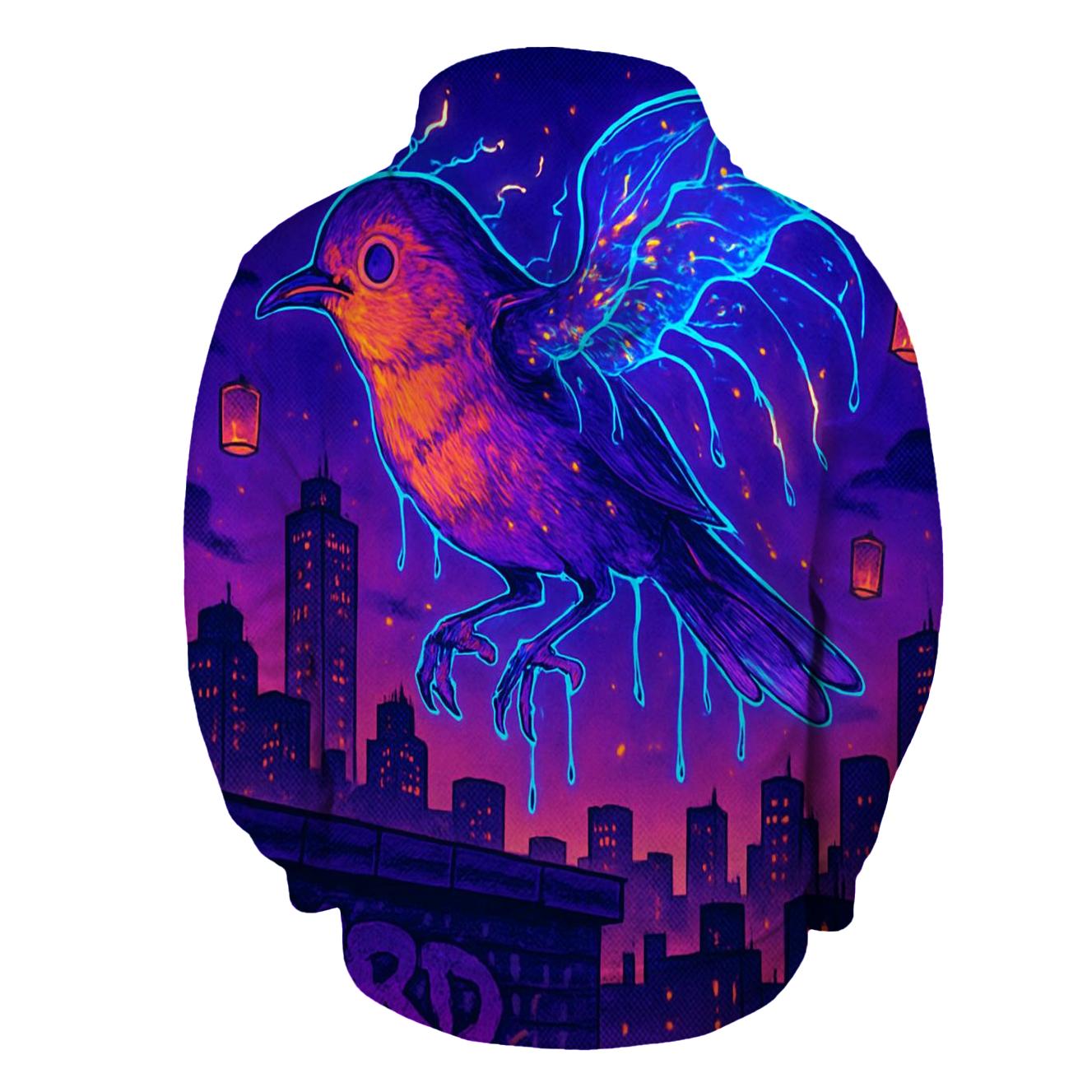 Random Neon Jellybird premium hoodies