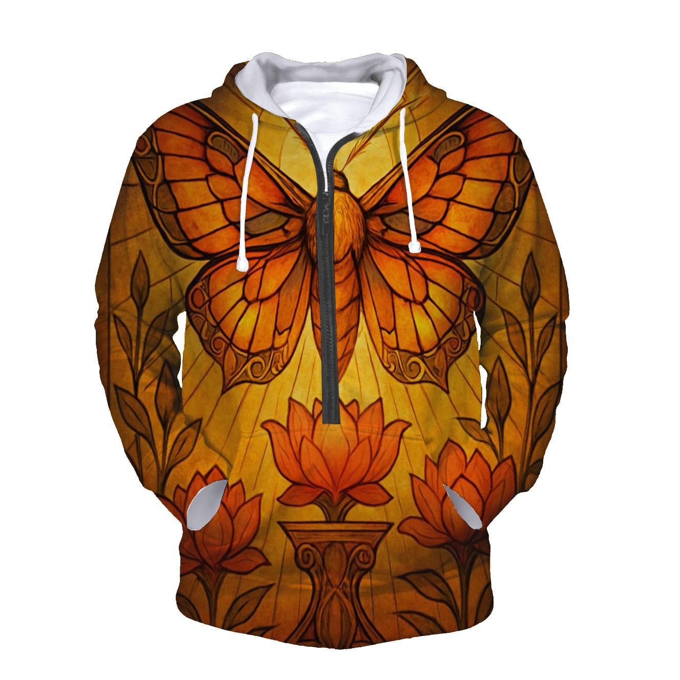 Random Solar Moth printed hoodies