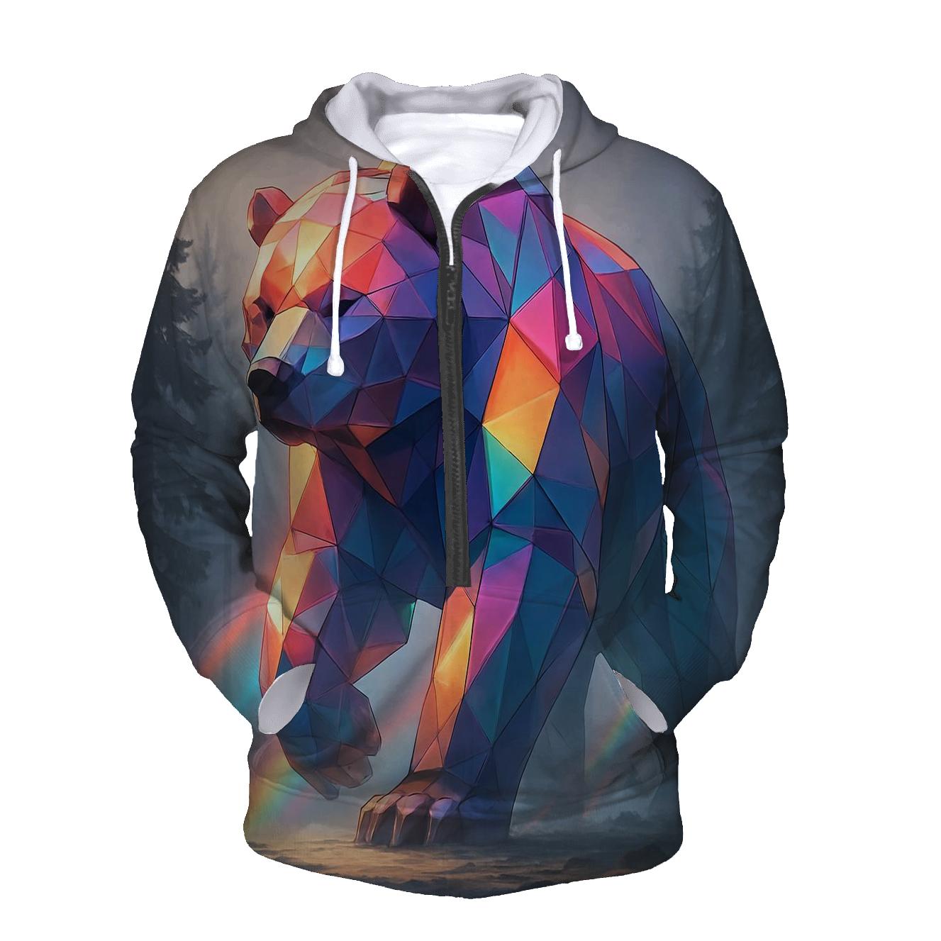 Random Prism Bear hoodie styles