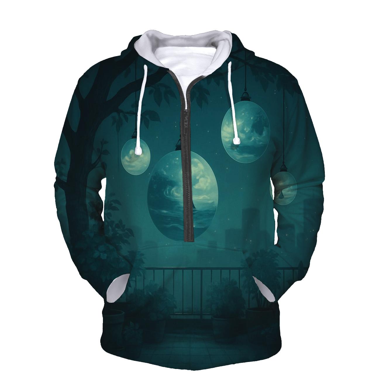 Random Garden Of Lantern Planets pullover hoodies
