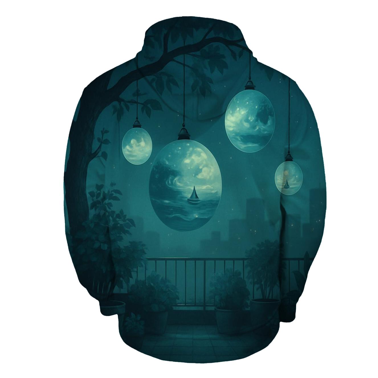 Random Garden Of Lantern Planets pullover hoodies