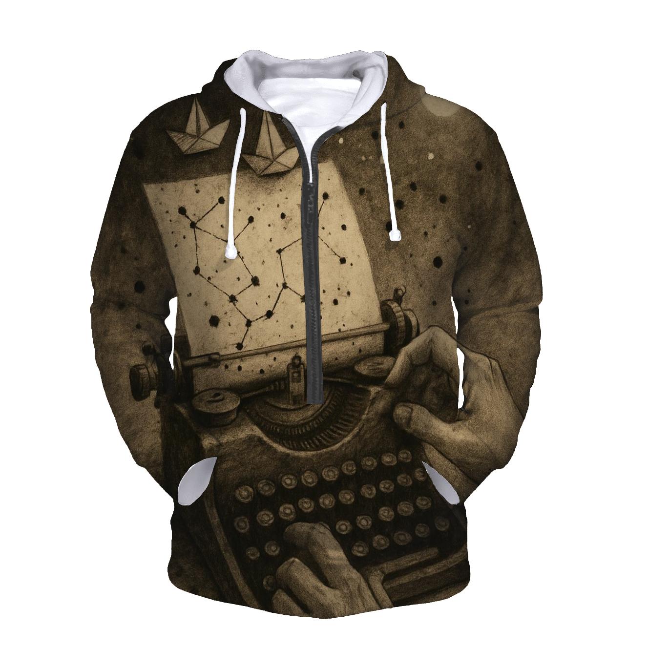 Random Midnight Typewriter custom hoodies