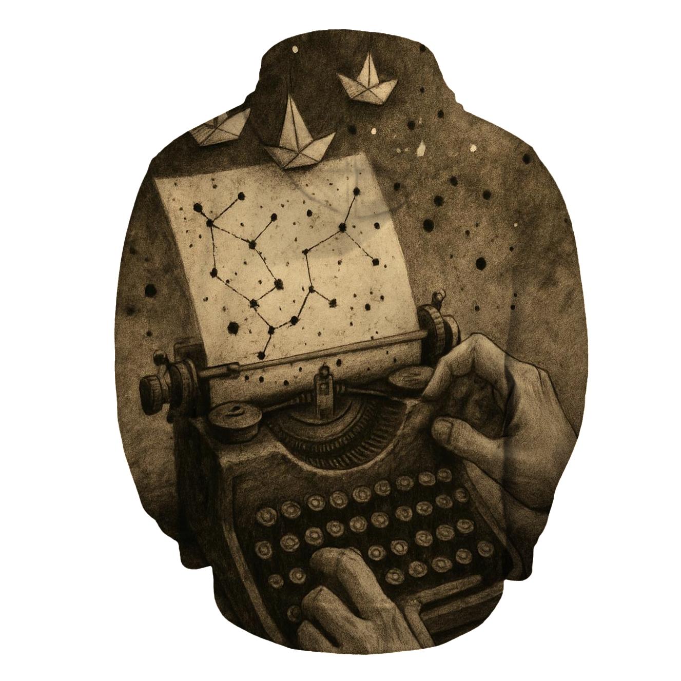 Random Midnight Typewriter custom hoodies