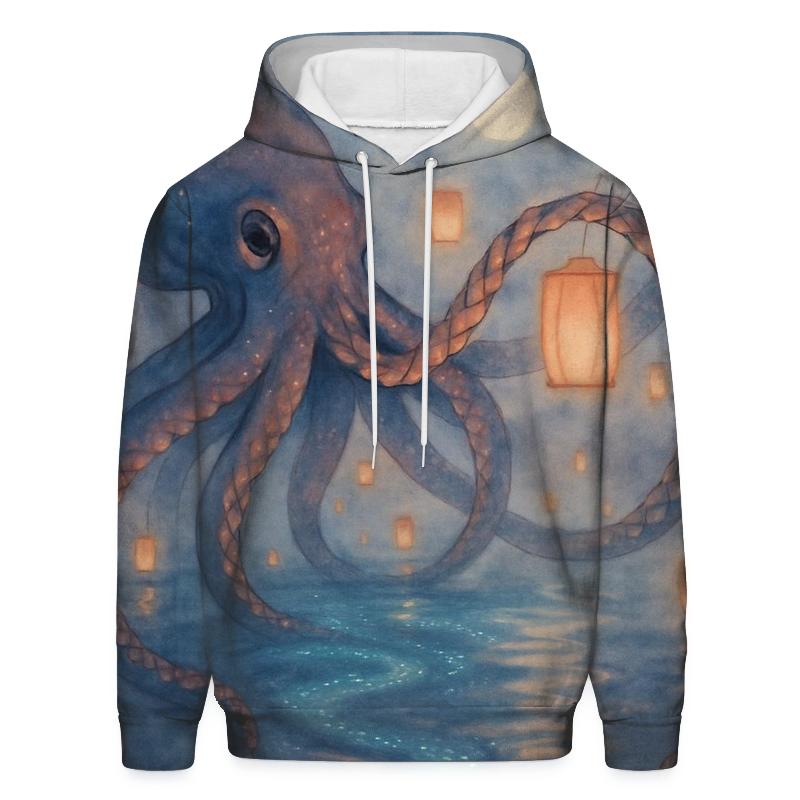 Random Lantern Kraken zip-up hoodies