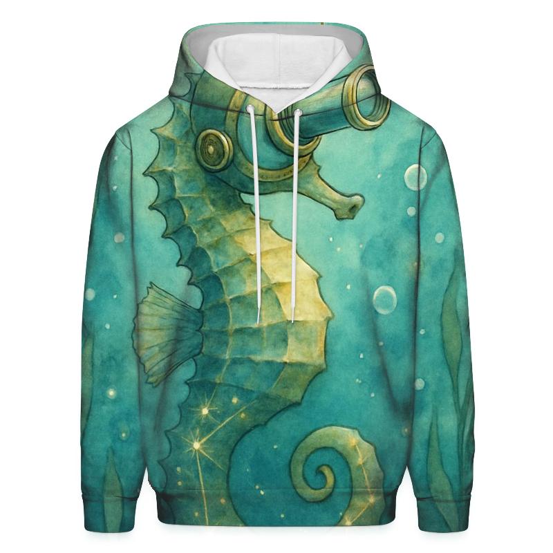 Random Stargazer Seahorse printed hoodies