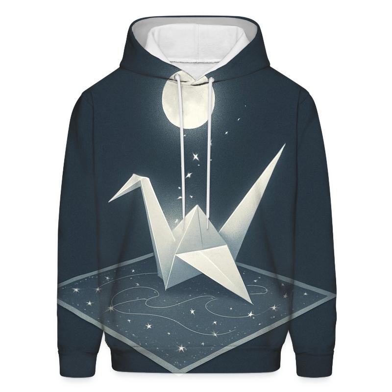 Random Lunar Origami Crane hoodies fashion