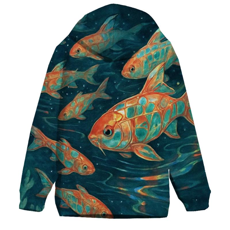 Random Prism Koi lightweight hoodies