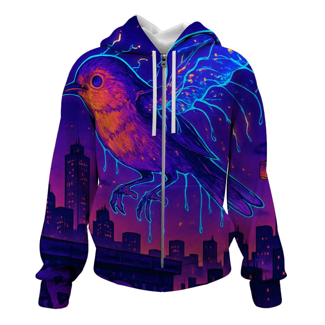 Random Neon Jellybird pullover hoodies