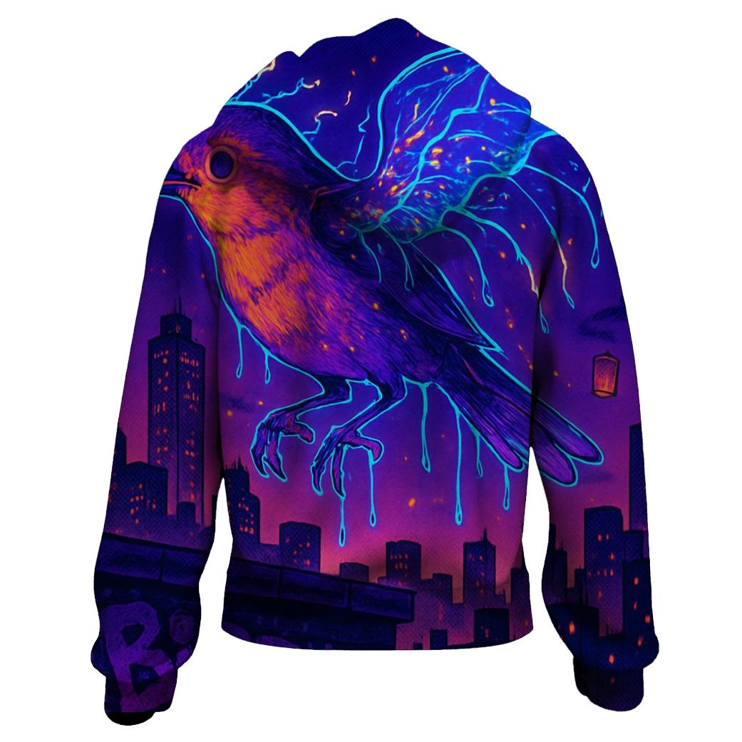 Random Neon Jellybird pullover hoodies