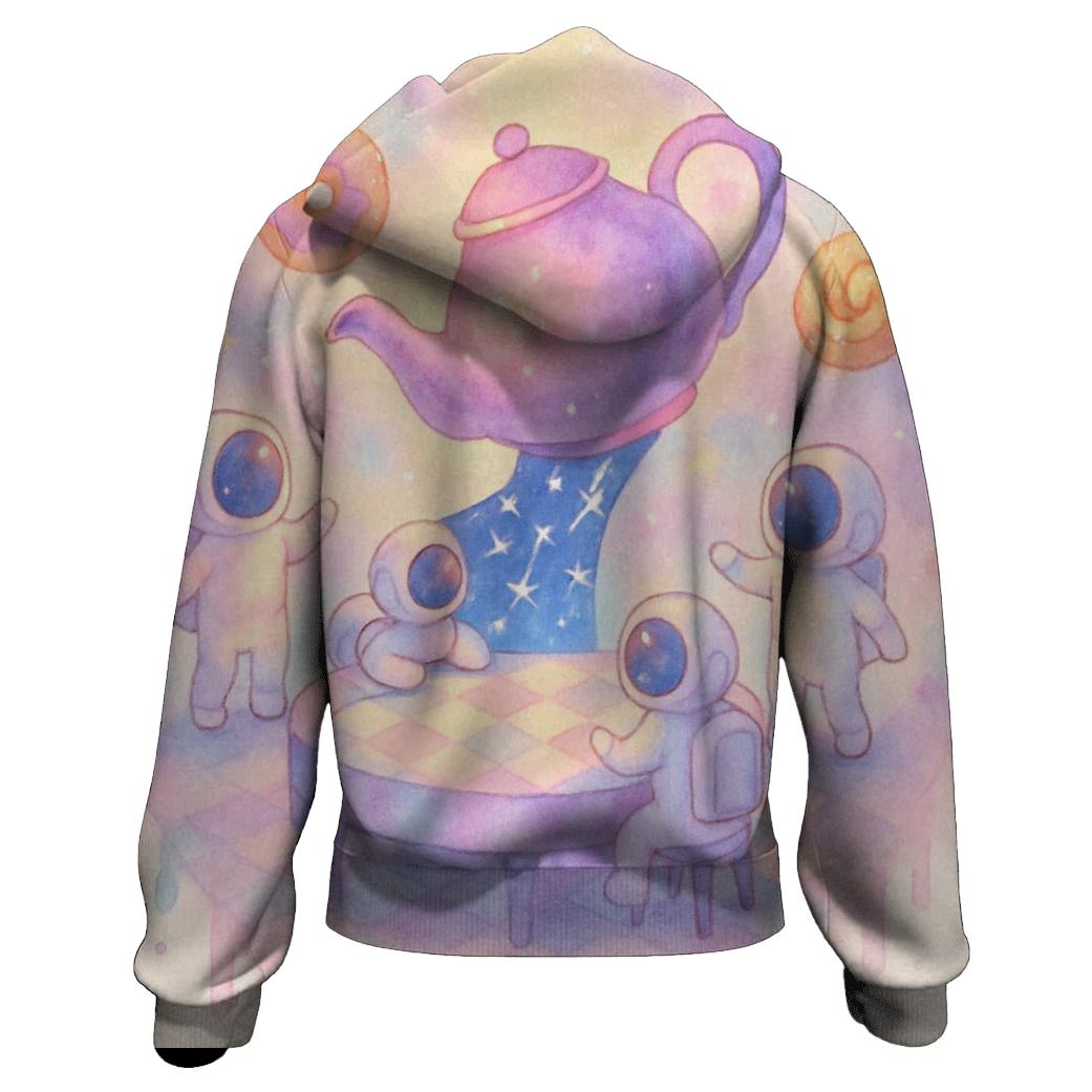 Random Cosmic Tea Party designer hoodies