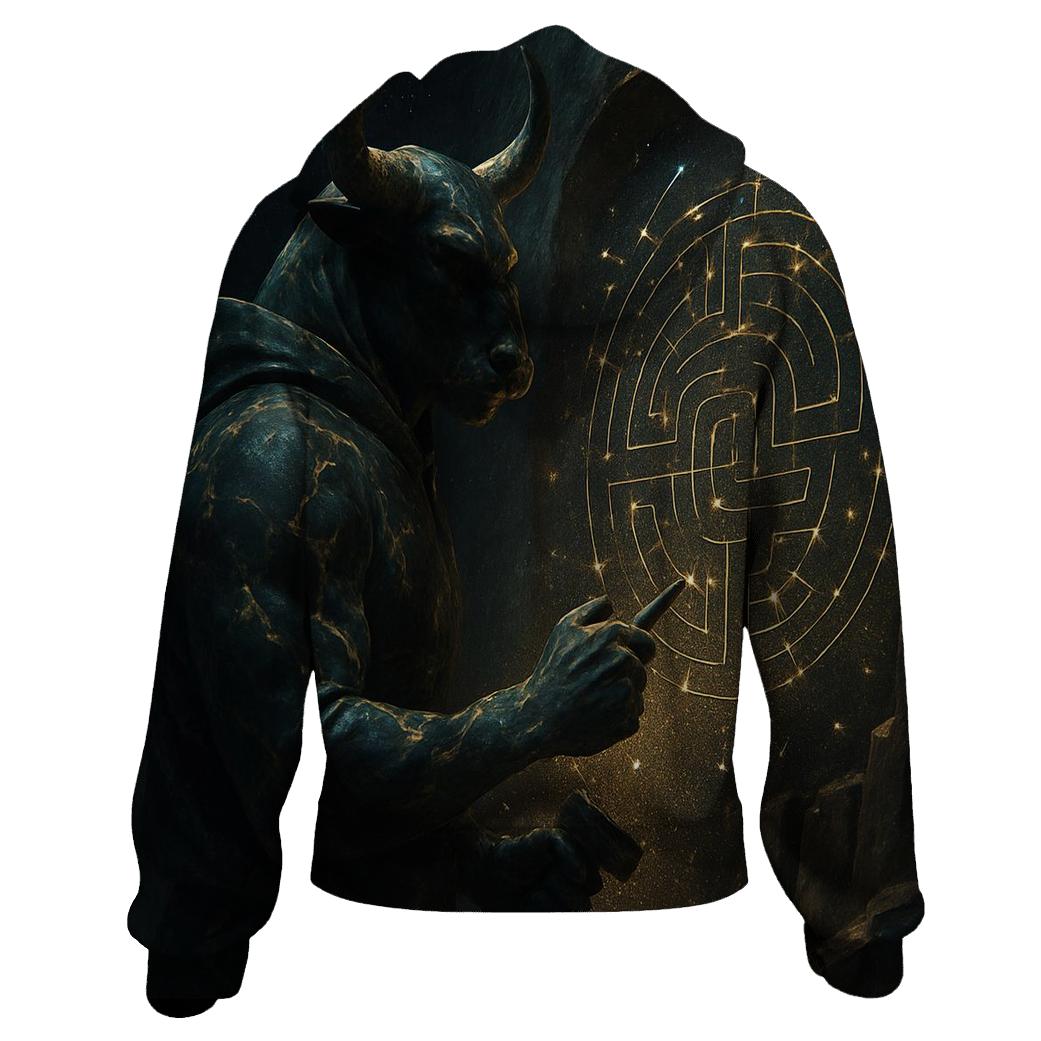 Random Marble Minotaur graphic hoodies