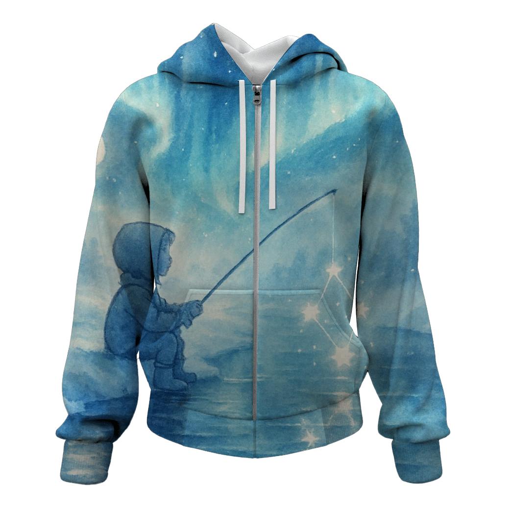 Random Aurora Fisher embroidered hoodies