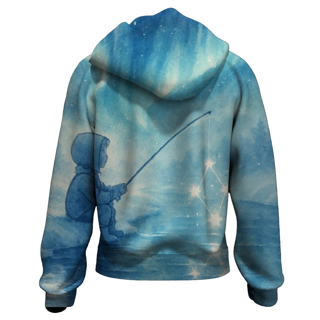 Random Aurora Fisher embroidered hoodies