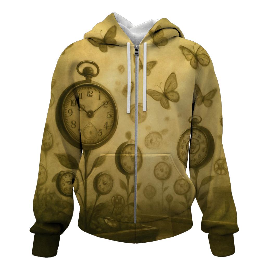 Random Clock Garden pullover hoodies
