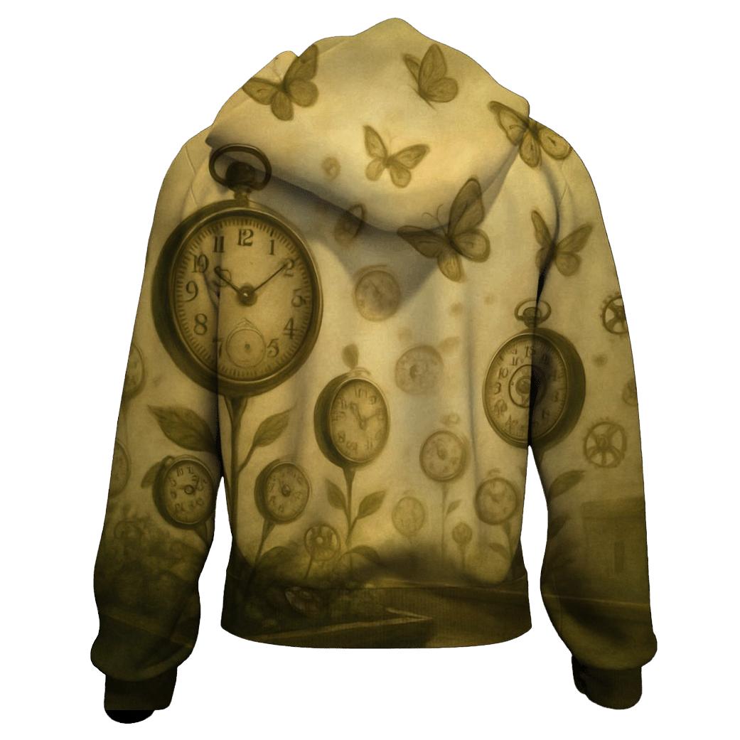 Random Clock Garden pullover hoodies