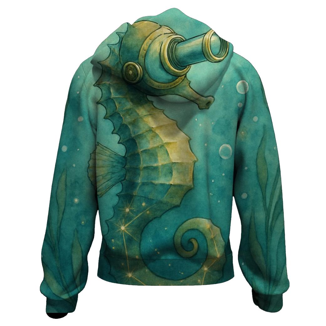 Random Stargazer Seahorse custom hoodies