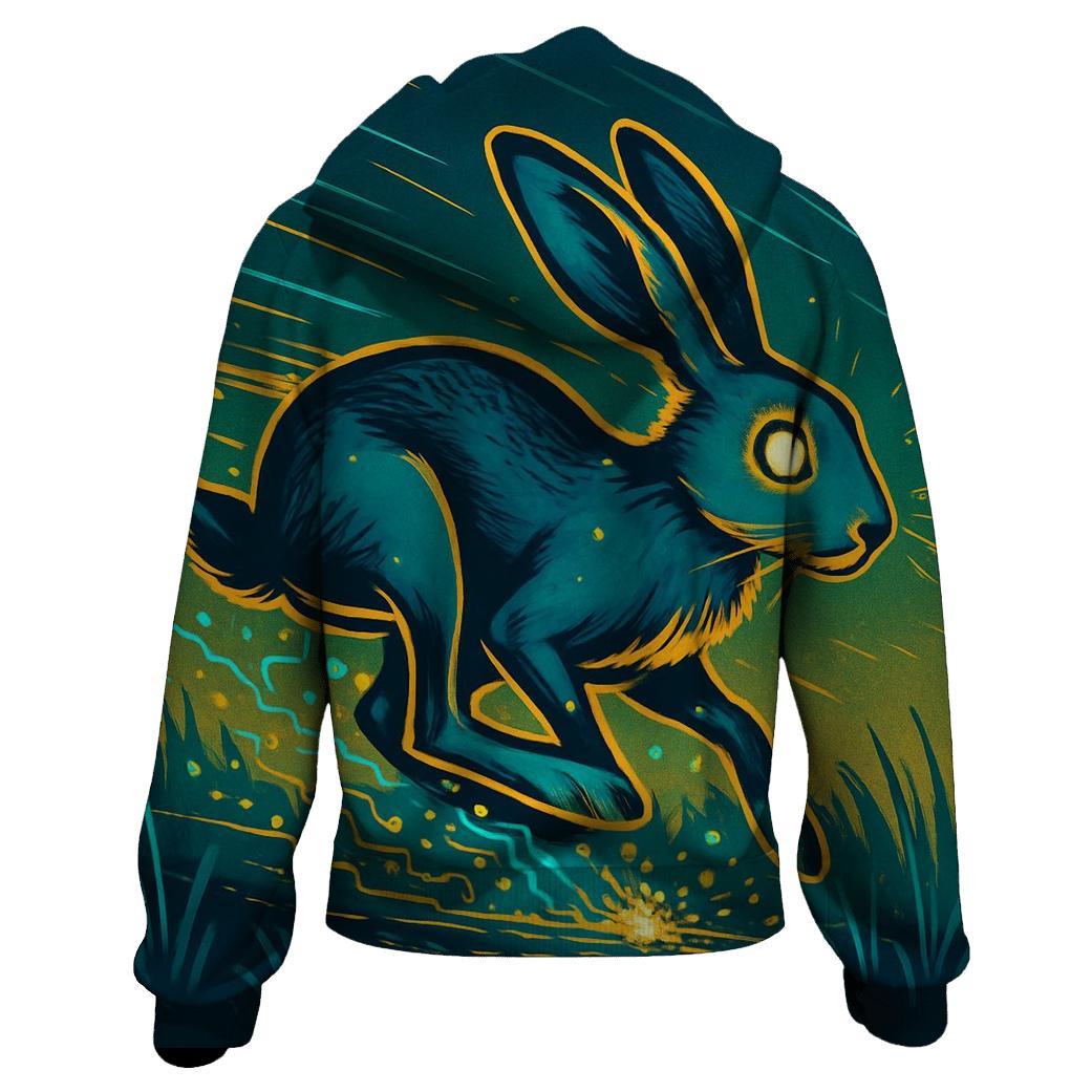 Random Electric Hare designer hoodies