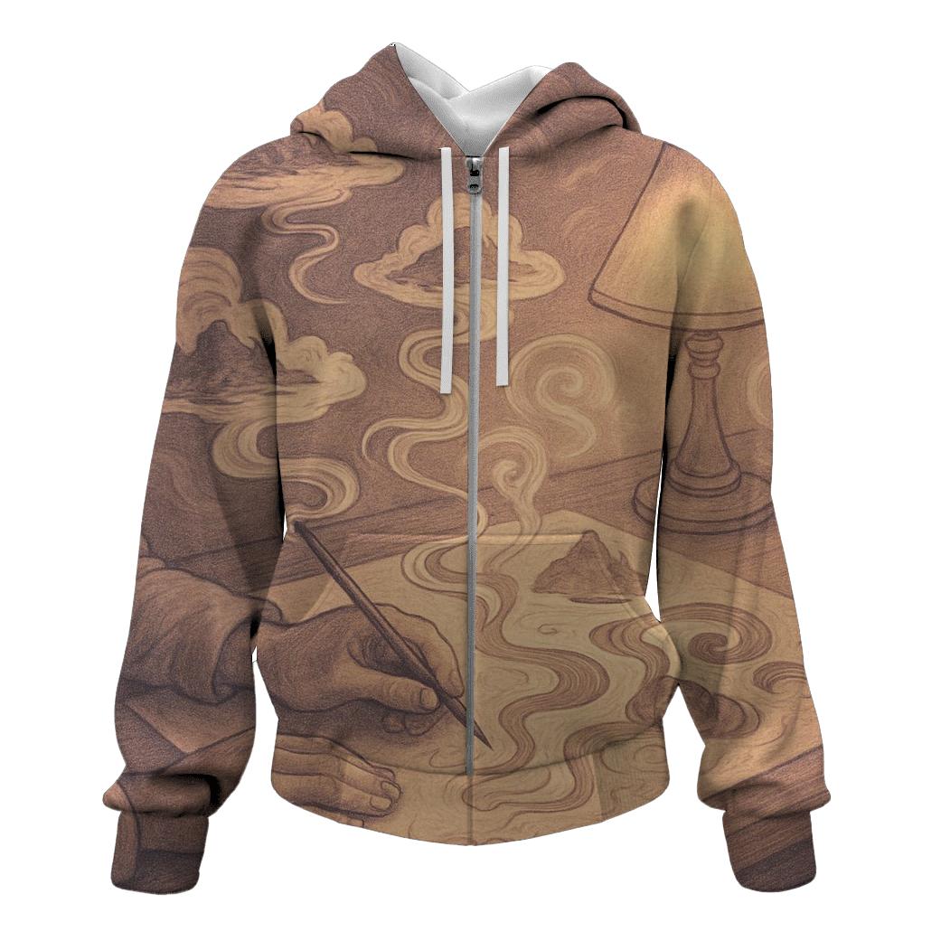 Random Dreamline Cartographer pullover hoodies
