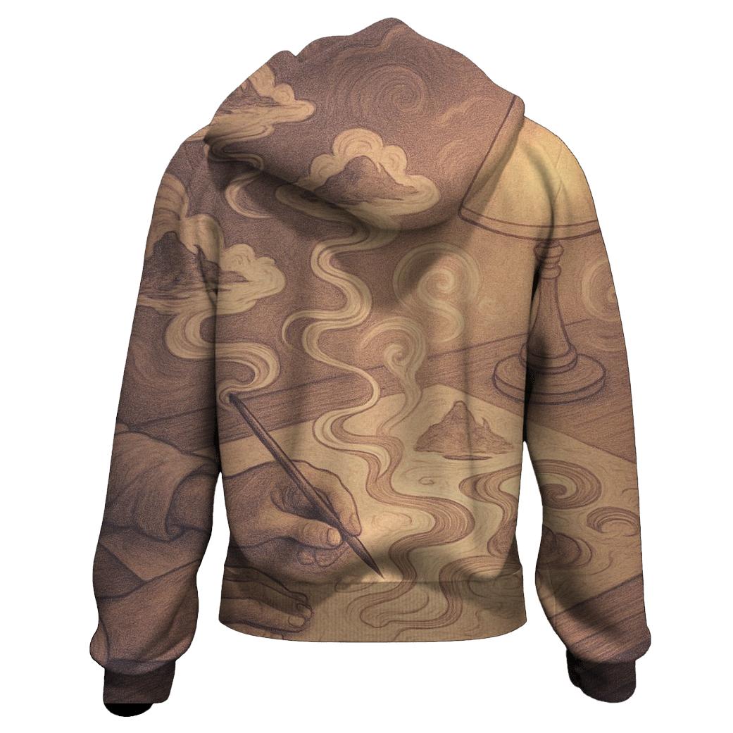 Random Dreamline Cartographer pullover hoodies