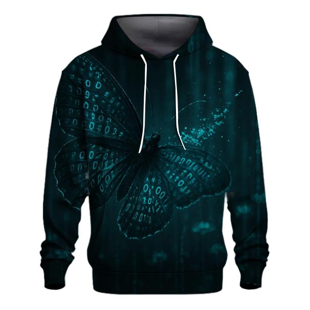 Random Binary Butterfly designer hoodies