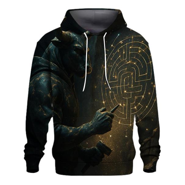 Random Marble Minotaur printed hoodies