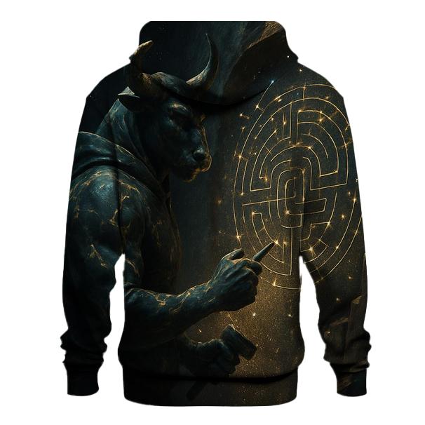 Random Marble Minotaur printed hoodies