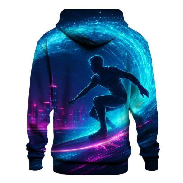 Random Hologram Surfer designer hoodies