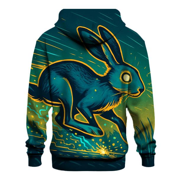 Random Electric Hare graphic hoodies