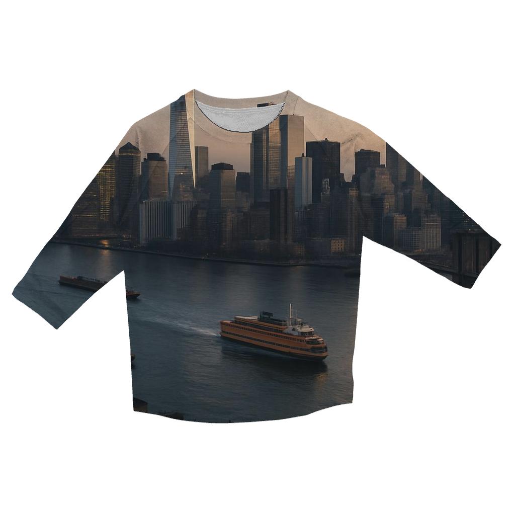 East River Dawn Sweep stylish quarter sleeve tops