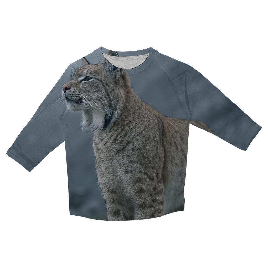 Mist Ridge Stalker — Eurasian Lynx cotton quarter sleeve shirts