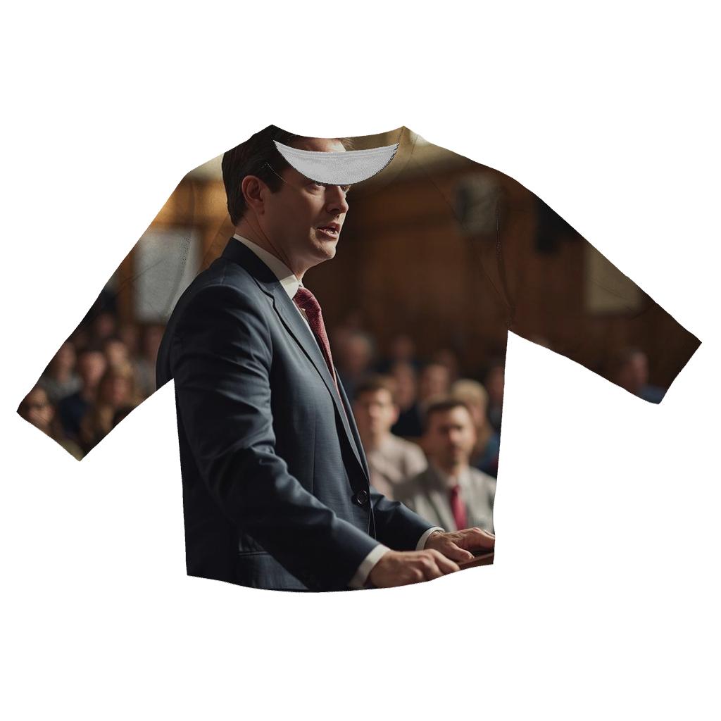 Charlie Kirk At Midwestern Community College Town Hall stylish quarter sleeve tops
